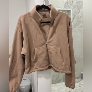 TNA Cropped Fleece Zip-up